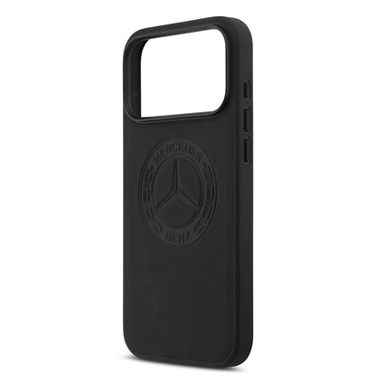 iPhone 17 Pro Max Kılıf Mercedes Benz Orjinal Lisanslı M-safe Şarj Özellikli Hakiki Deri Nostaljik Yıldız Dizayn Kılıf