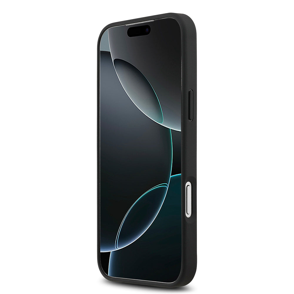 iPhone 17 Pro Max Kılıf Mercedes Benz Orjinal Lisanslı M-safe Şarj Özellikli Şeritli Yıldız Desenli Metal Logolu Deri Kılıf