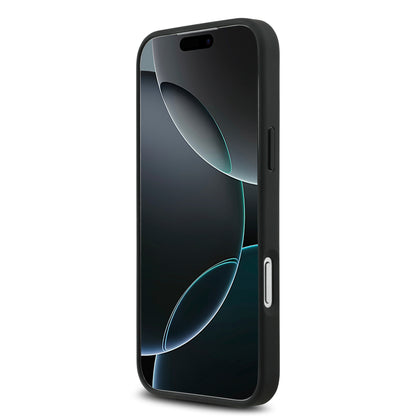 iPhone 17 Pro Max Kılıf Mercedes Benz Orjinal Lisanslı M-safe Şarj Özellikli Şeritli Yıldız Desenli Metal Logolu Deri Kılıf