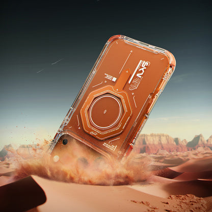 iPhone 17 Pro Max Kılıf SkinArma M-safe Şarj Özellikli Airbag Tasarımlı Magma Kılıf