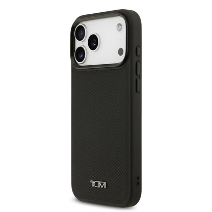 iPhone 17 Pro Max Kılıf TUMI M-safe Şarj Özellikli Deri Noktalı Dizayn Kılıf