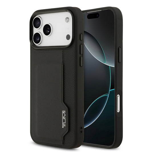 iPhone 17 Pro Max Kılıf TUMI Orjinal Lisanslı Deri Dikey Kartlıklı Kılıf