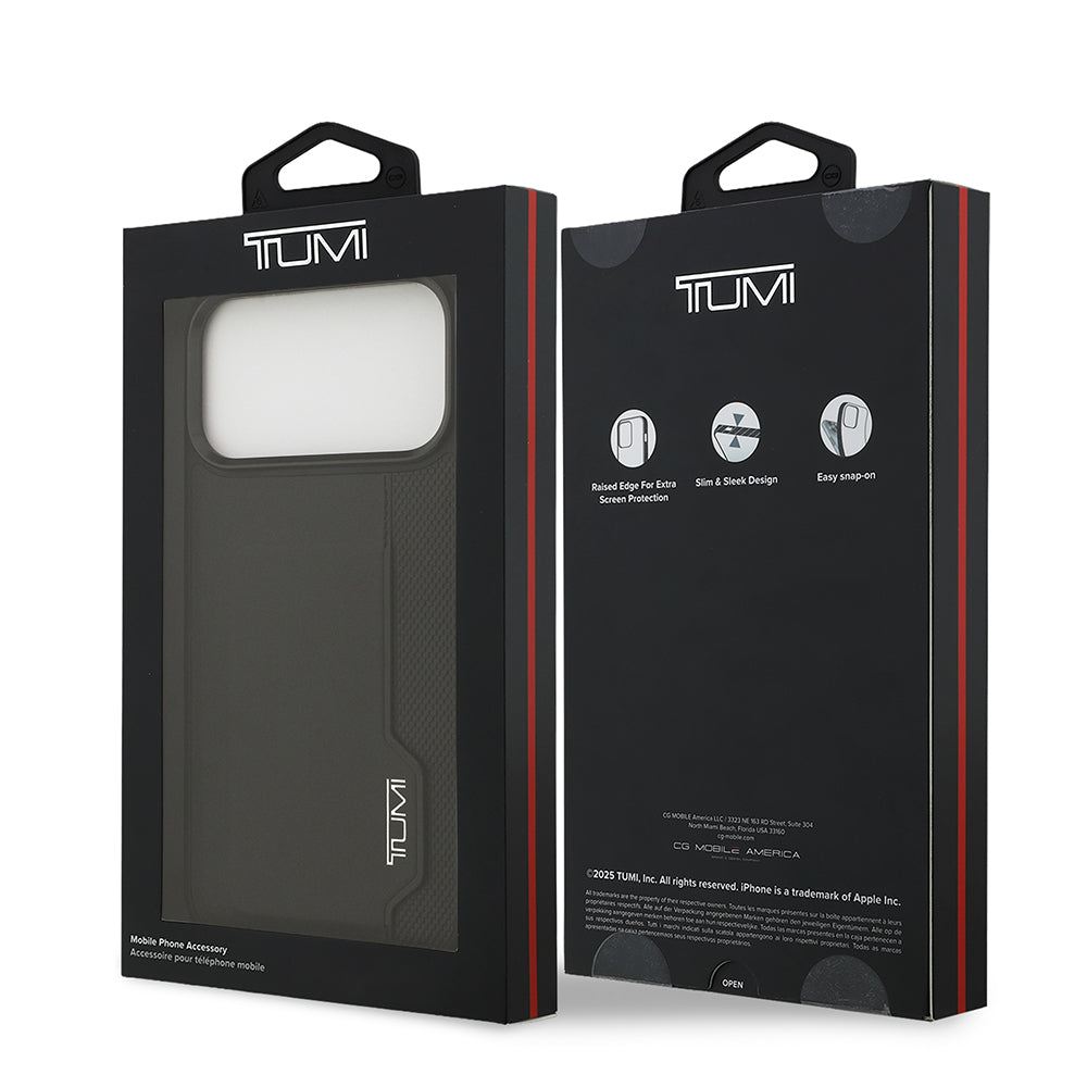 iPhone 17 Pro Max Kılıf TUMI Orjinal Lisanslı Deri Dikey Kartlıklı Kılıf