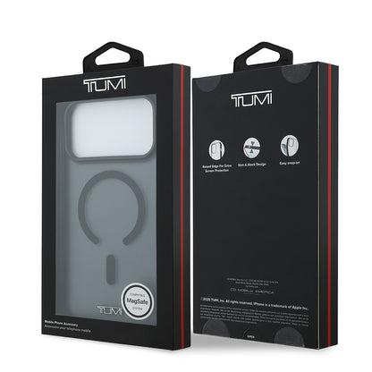 iPhone 17 Pro Max Kılıf TUMI Orjinal Lisanslı M-safe Şarj Özellikli Buzlu Transparan Kılıf