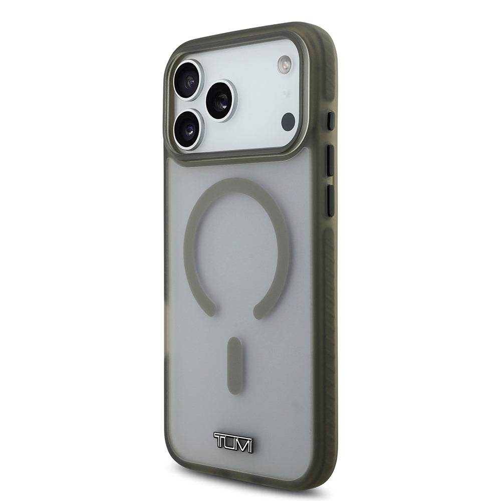 iPhone 17 Pro Max Kılıf TUMI Orjinal Lisanslı M-safe Şarj Özellikli Buzlu Transparan Kılıf