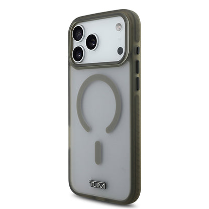 iPhone 17 Pro Max Kılıf TUMI Orjinal Lisanslı M-safe Şarj Özellikli Buzlu Transparan Kılıf