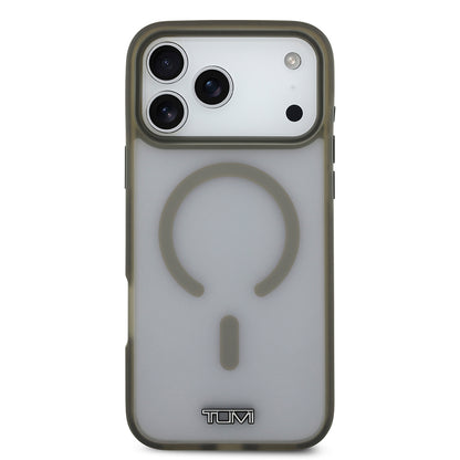 iPhone 17 Pro Max Kılıf TUMI Orjinal Lisanslı M-safe Şarj Özellikli Buzlu Transparan Kılıf