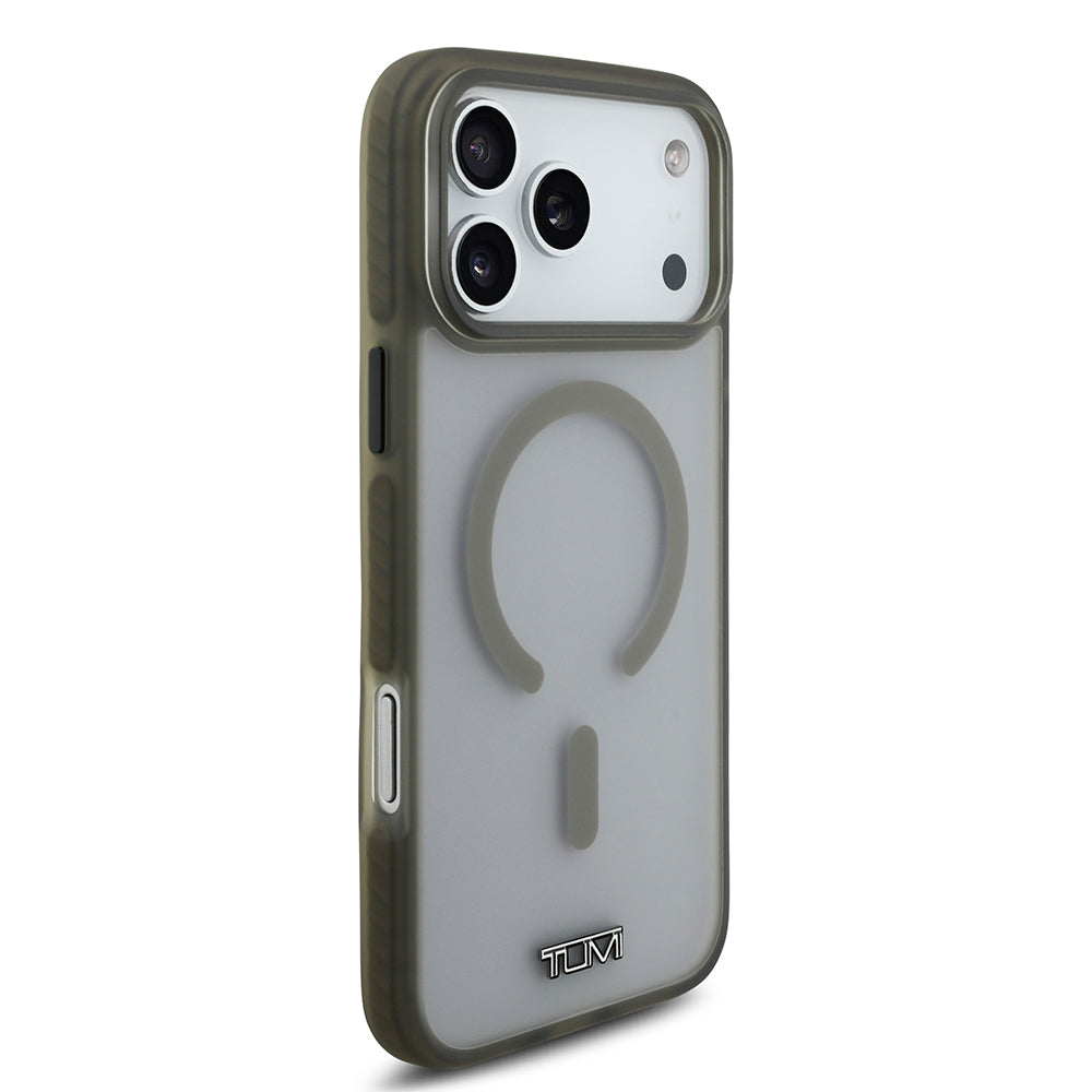 iPhone 17 Pro Max Kılıf TUMI Orjinal Lisanslı M-safe Şarj Özellikli Buzlu Transparan Kılıf