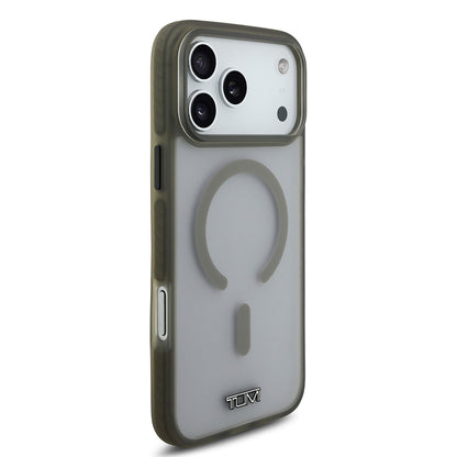 iPhone 17 Pro Max Kılıf TUMI Orjinal Lisanslı M-safe Şarj Özellikli Buzlu Transparan Kılıf