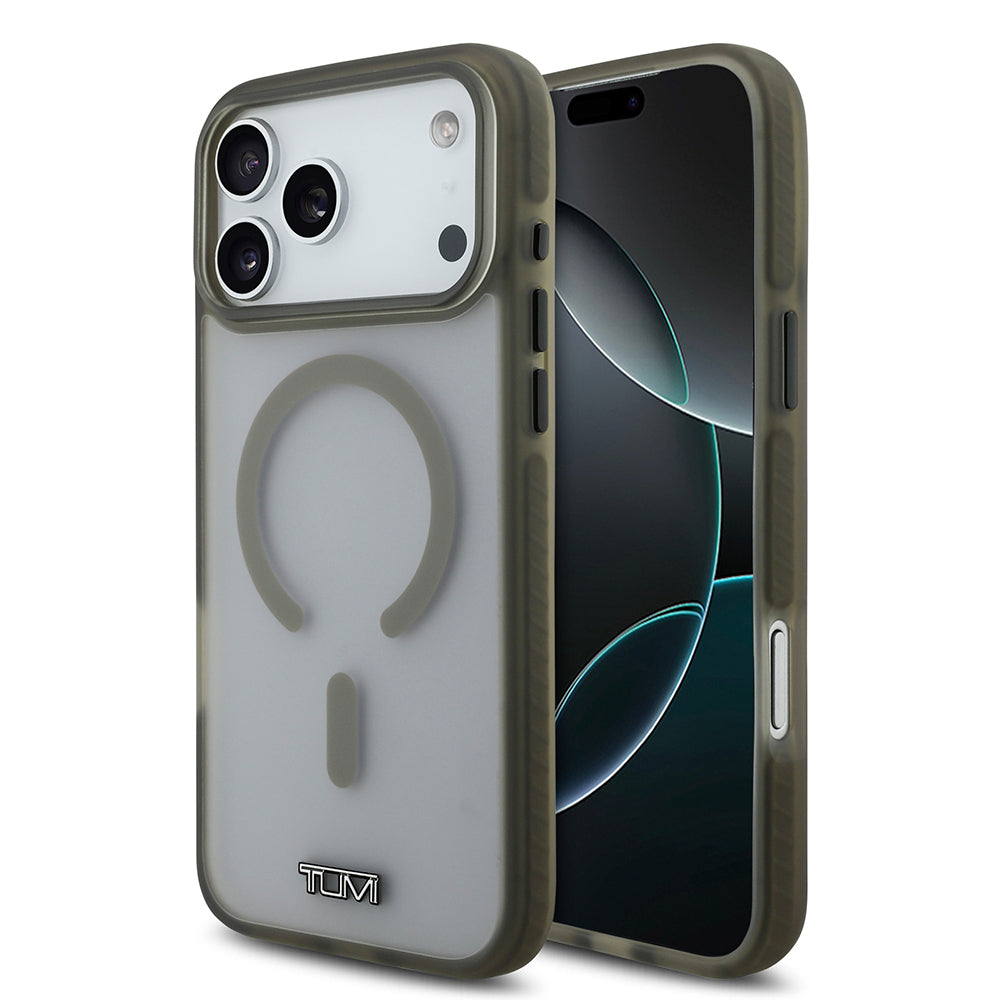 iPhone 17 Pro Max Kılıf TUMI Orjinal Lisanslı M-safe Şarj Özellikli Buzlu Transparan Kılıf