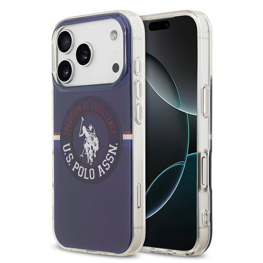 iPhone 17 Pro Max Kılıf U.S. Polo Assn. Orjinal Lisanslı M-safe Şarj Özellikli IML Stripe Logolu Kılıf