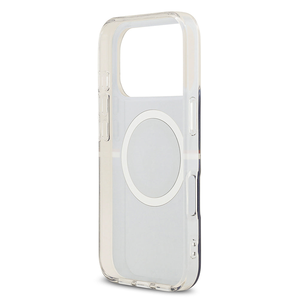 iPhone 17 Pro Max Kılıf U.S. Polo Assn. Orjinal Lisanslı M-safe Şarj Özellikli IML Stripe Logolu Kılıf