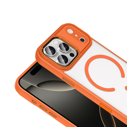 iPhone 17 Pro Max Kılıf Wireless Şarj Özellikli Zore Krom M-safe Silikon Kılıf