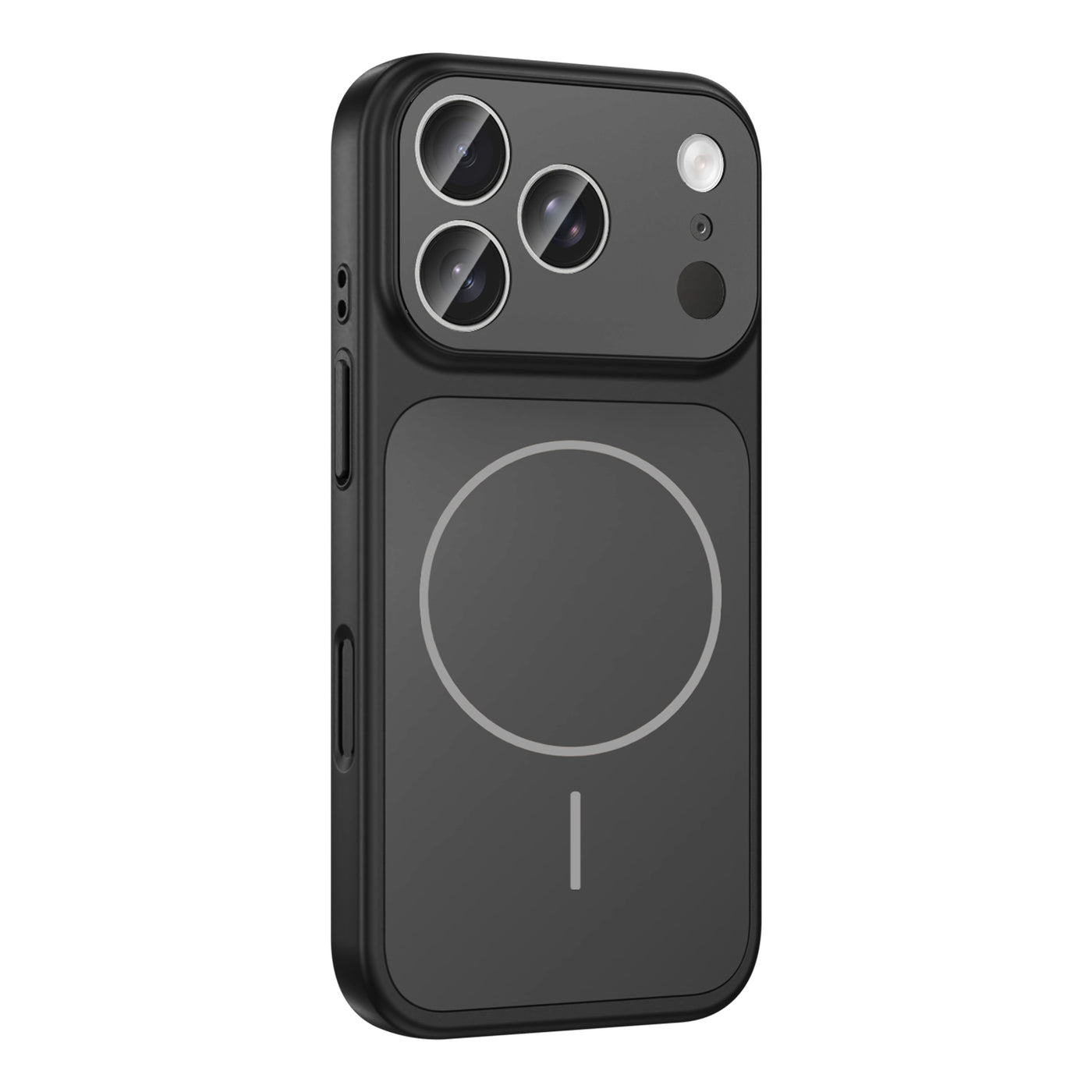 Apple iPhone 17 Pro Max Kılıf Zore M-Safe Şarj Özellikli Kamera Korumalı Formen Kapak Gümüş