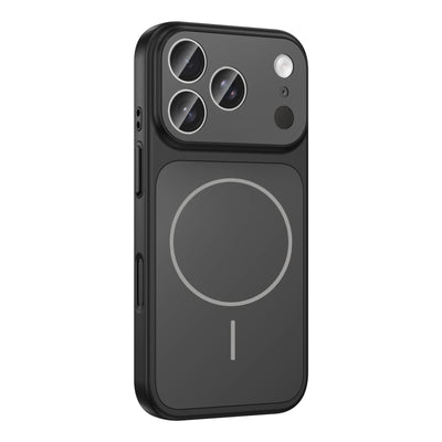 Apple iPhone 17 Pro Max Kılıf Zore M-Safe Şarj Özellikli Kamera Korumalı Formen Kapak Siyah