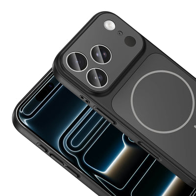 Apple iPhone 17 Pro Max Kılıf Zore M-Safe Şarj Özellikli Kamera Korumalı Formen Kapak Gümüş