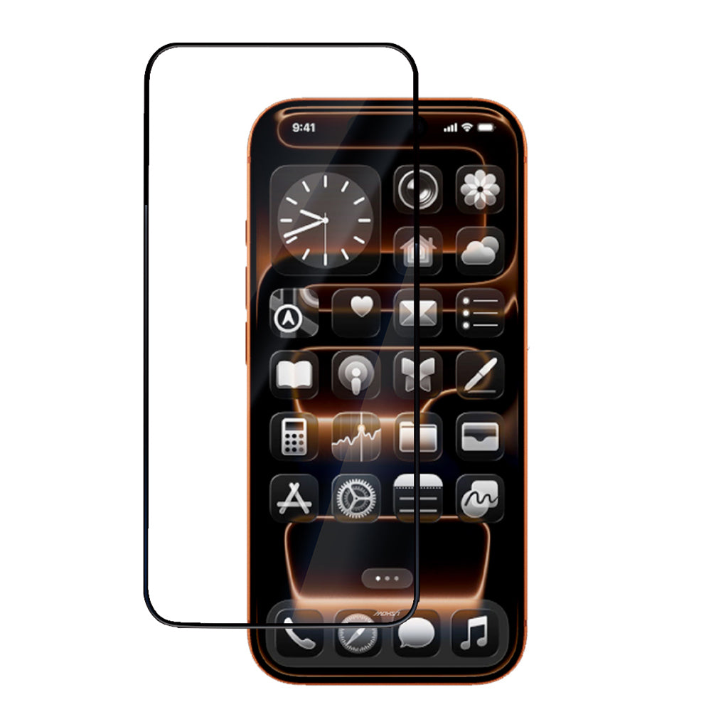 Apple iPhone 17 Pro Max Mohseven Pure Safir Coating HD 3D Glue Temperli Cam Ekran Koruyucu