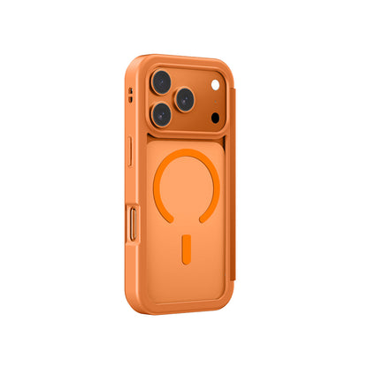 iPhone 17 Pro Max PU Kartlıklı Kılıflı Amazingthing Glamour Foilo Serisi Kılıf