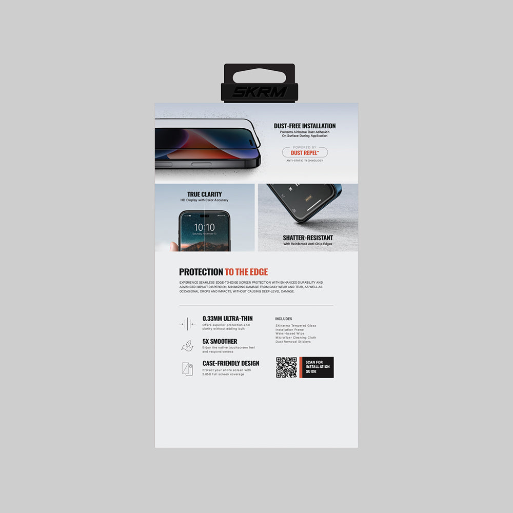 iPhone 17 Pro Max Skinarma 0.33mm Antidust True Clear Cam Ekran Koruyucu