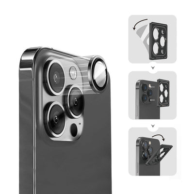 Apple iPhone 17 Pro Max Wiwu Lens Guard Metal Kamera Lens Koruyucu Colorful