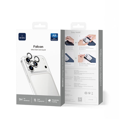 iPhone 17 Pro Max Wiwu LG-005 Falcon Anti Reflective Çizilmeye Karşı Dayanıklı Kamera Lens Koruyucu