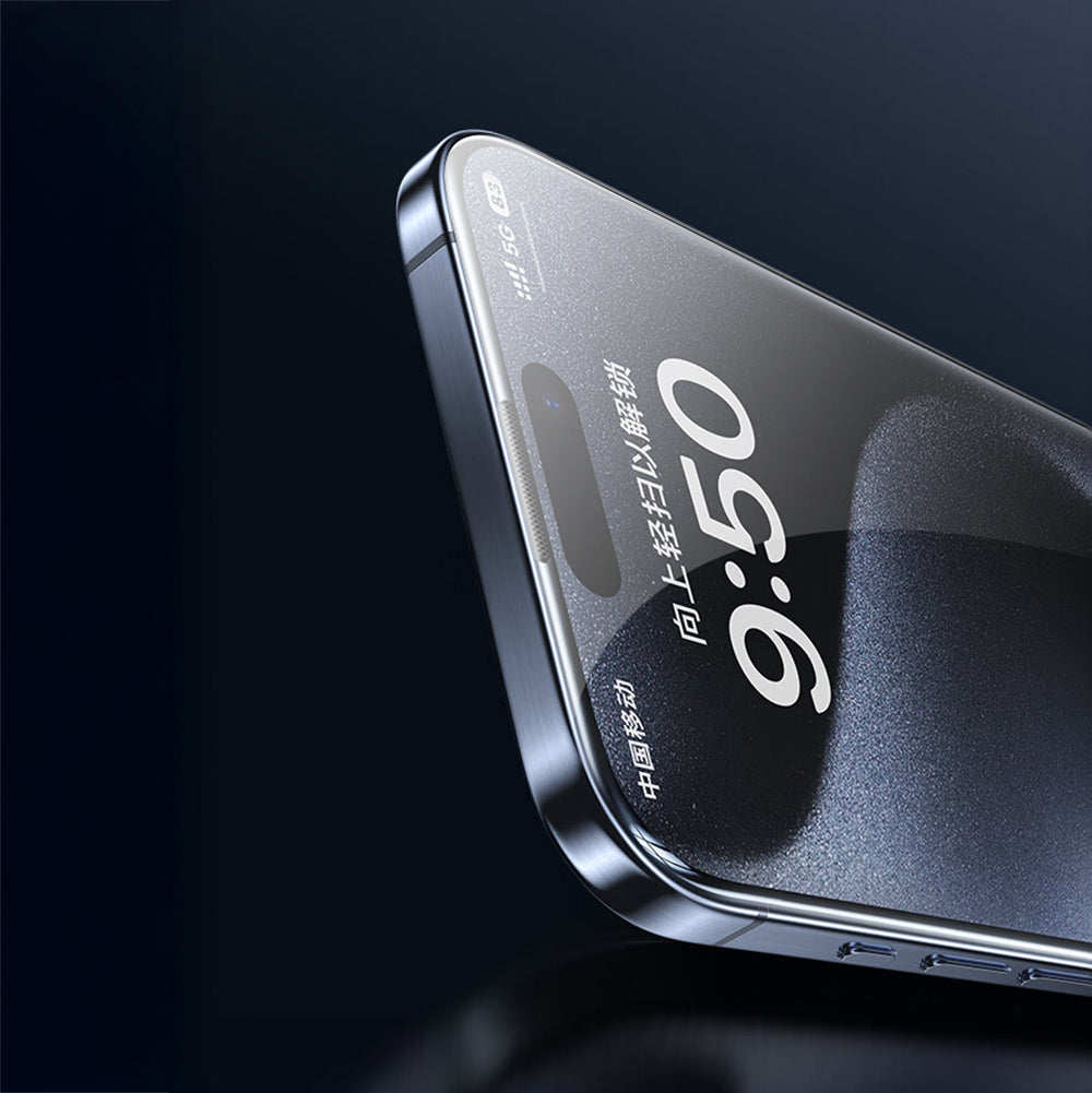 iPhone 17 Pro Max Wiwu SQ-008 Oleofobik Easy Install Darbeye Karşı Dayanıklı Temperli Cam Ekran Koruyucu + Kolay Uygulama Aparatlı