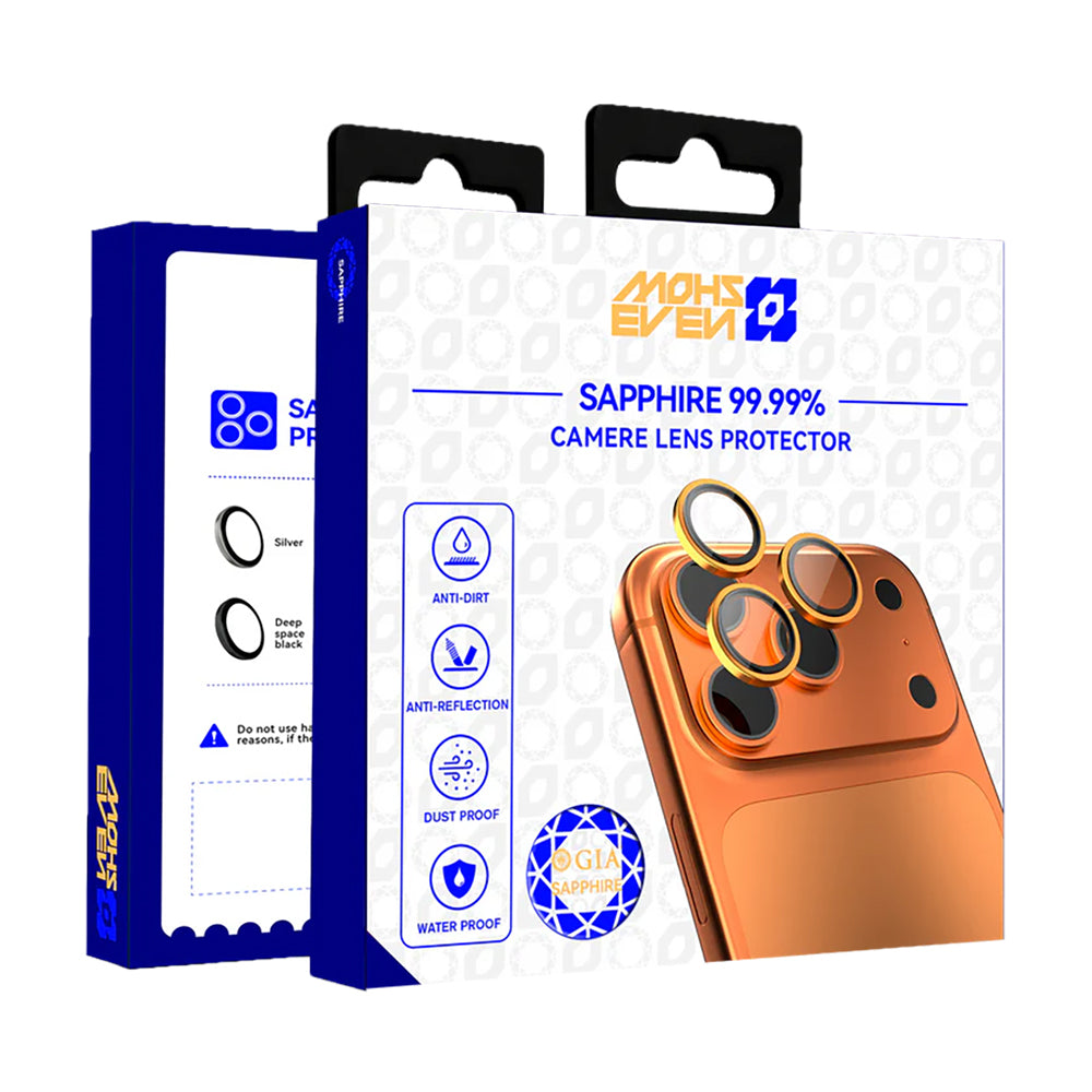 iPhone 17 Pro Mohseven Safir Anti Reflective Kamera Lens Koruyucu