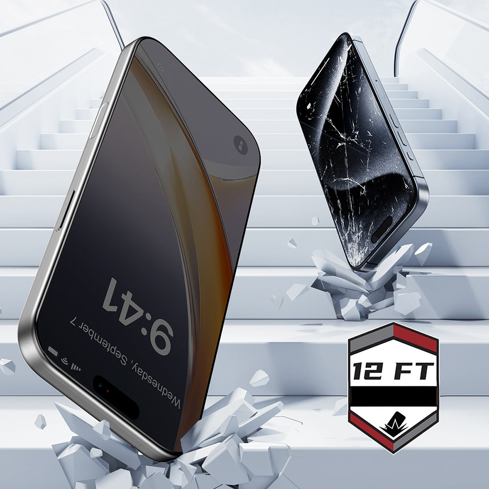 iPhone 17 Pro Raptic Air Glass 2.5D Privacy Hayalet Ekran Koruyucu 2 Adet + Kolay Uygulama Aparatlı