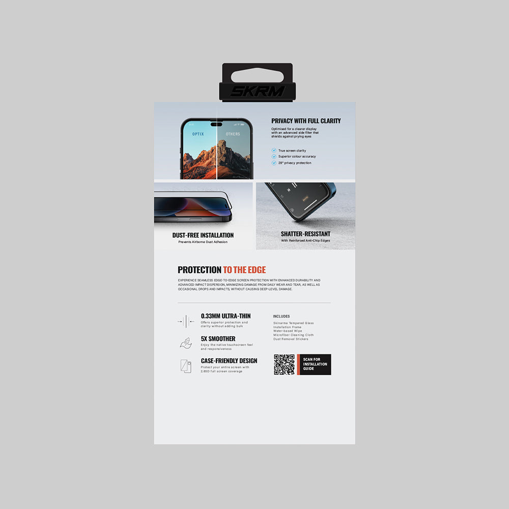 iPhone 17 Pro Skinarma 0.33mm Antidust Privacy Cam Ekran Koruyucu