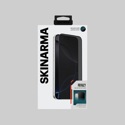 Apple iPhone 17 Pro Skinarma 0.33mm Antidust Privacy Cam Ekran Koruyucu Siyah