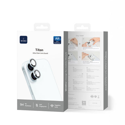 Apple iPhone 17 Wiwu LG-005 Falcon Anti Reflective Çizilmeye Karşı Dayanıklı Kamera Lens Koruyucu Açık Yeşil