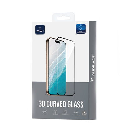 Apple iPhone 17 Wiwu LLD301 3D Curved Parmak İzi Bırakmayan Temperli Cam Ekran Koruyucu