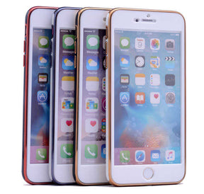 Apple iPhone 6 Kılıf Zore Arkası Parlak 360 Silikon