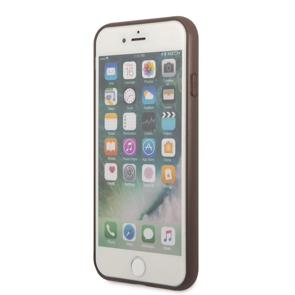 Apple iPhone 7 Kılıf GUESS Çift Kart Bölmeli Kapak Siyah