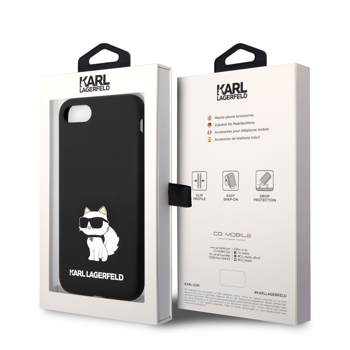 iPhone 7 Kılıf Karl Lagerfeld Silikon Choupette Dizayn Kılıf