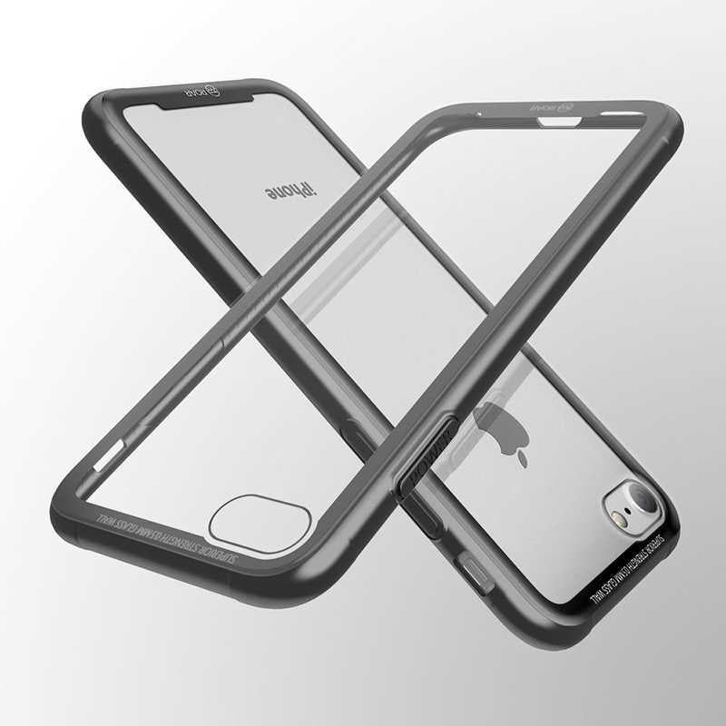 Apple iPhone 7 Kılıf Roar Glassoul Airframe Kapak Kırmızı