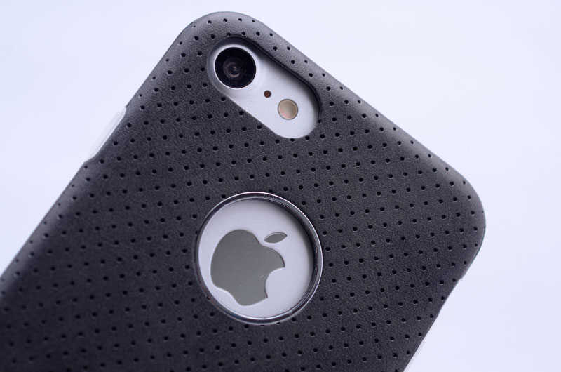 Apple iPhone 7 Plus Kılıf Zore Derili Deku Silikon