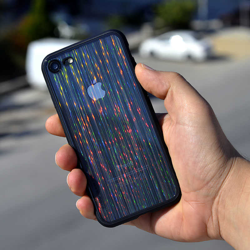 Apple iPhone 8 Kılıf Zore Çizgili Craft Kapak