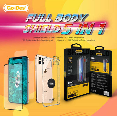 Apple iPhone SE 2022 Go Des 5 in 1 Full Body Shield Siyah