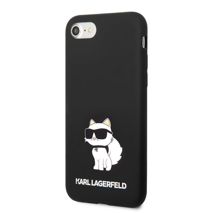 iPhone SE 2022 Kılıf Karl Lagerfeld Silikon Choupette Dizayn Kılıf