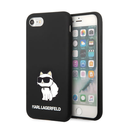 iPhone SE 2022 Kılıf Karl Lagerfeld Silikon Choupette Dizayn Kılıf