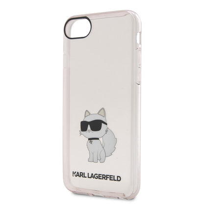 iPhone SE 2022 Kılıf Karl Lagerfeld Transparan Choupette Dizayn Kılıf