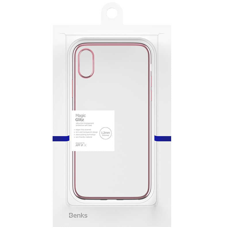 Apple iPhone X Benks Magic Glitz Ultra-Thin Transparent Protective Soft Kapak