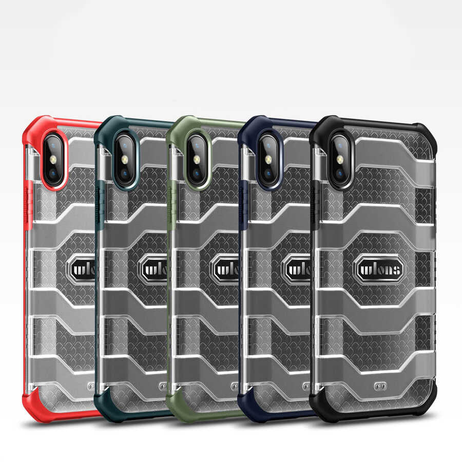 Apple iPhone X Kılıf Wlons Mit Kapak Yeşil