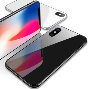 Apple iPhone X Kılıf Zore Devrim Mıknatıslı Cam Kapak