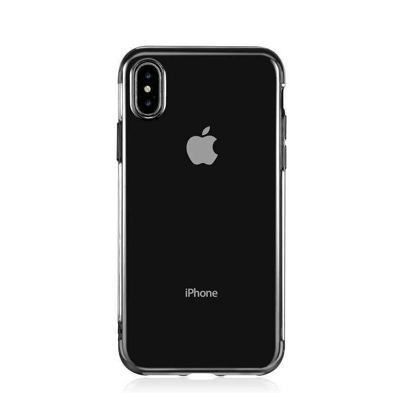 Apple iPhone X Kılıf Zore Dört Köşeli Lazer Silikon Kapak