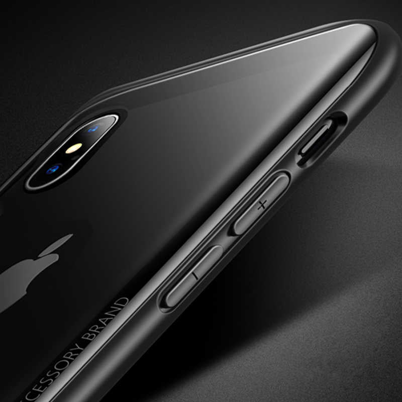 Apple iPhone X Kılıf Zore Eğimli Craft Cam Kapak