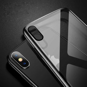 Apple iPhone X Kılıf Zore Eğimli Craft Cam Kapak