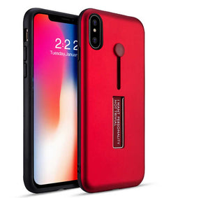 Apple iPhone X Kılıf Zore Olive Standlı Kapak