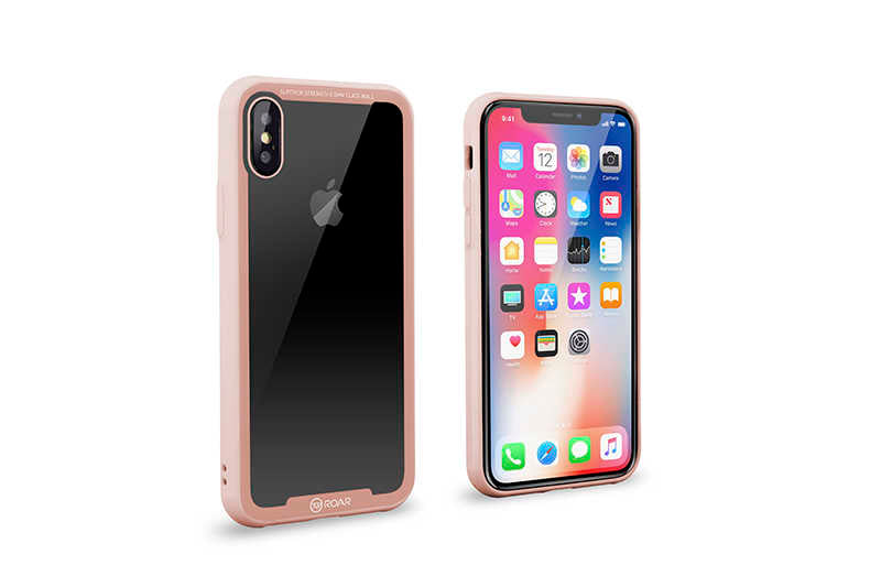 Apple iPhone X Kılıf Roar Glassoul Airframe Kapak Beyaz